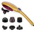 NNEAGS 6 Heads Portable Handheld Massager Soothing Stimulate Blood Flow Shoulder Yellow-0