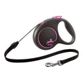 Dog Lead Flexi BLACK DESIGN 5 m Pink Size M-0