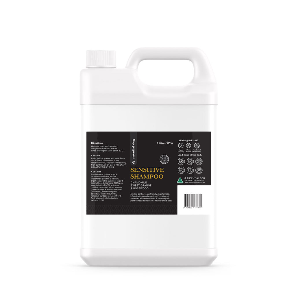 Sensitive Dog Shampoo: Chamomile, Sweet Orange & Rosewood