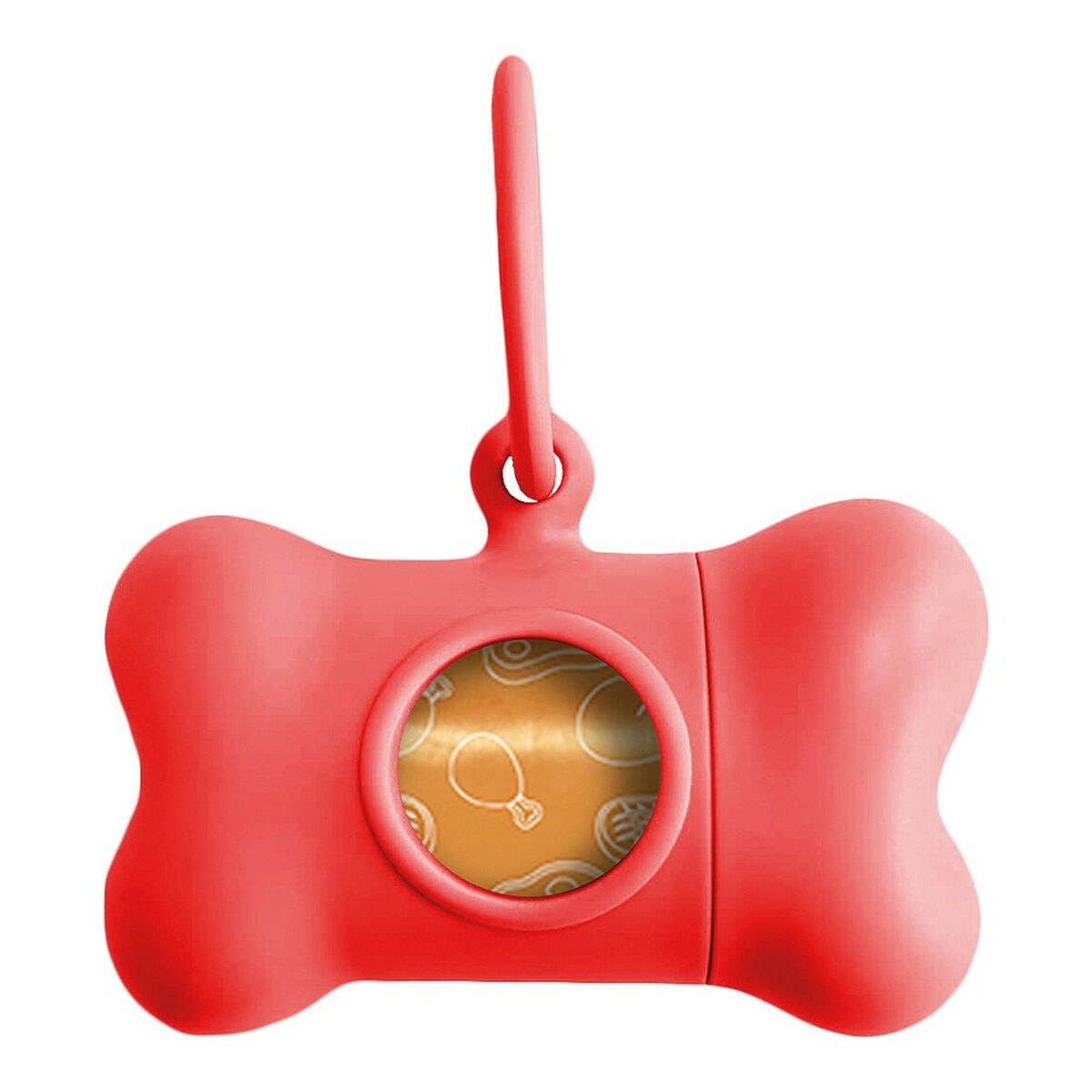 Pet Bag Dispenser United Pets Bon Ton Classic Dog Red (8 x 4,2 x 5 cm)-0