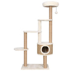 NNEVL Cat Tree with Luxury Cushion and Scratching Post 148cm Seagrass-2