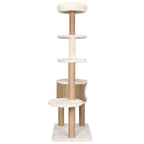 NNEVL Cat Tree with Luxury Cushion and Scratching Post 148cm Seagrass-3