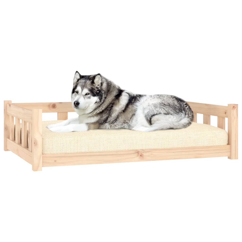 NNEVL Dog Bed 105.5x75.5x28 cm Solid Wood Pine-2
