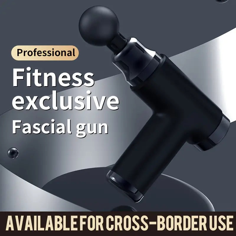 1pc Portable Mini Massage Gun - Deep Tissue Muscle Massager (Black)-4