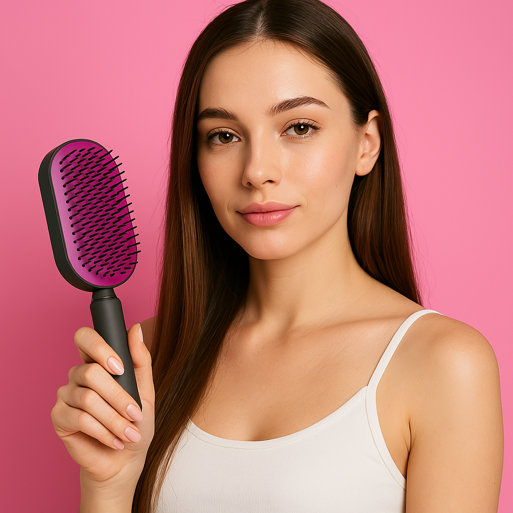 Self-Cleaning Hair Brush-2