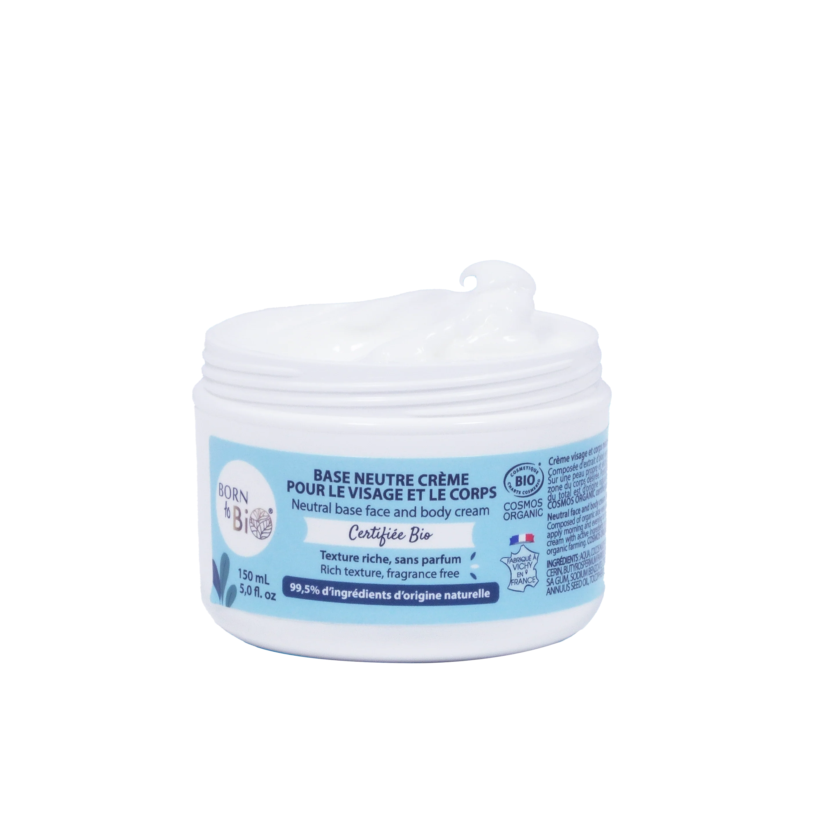 Crème visage et corps base neutre Certifiée Bio-0