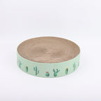 Durable Round Cat Scratch Board Bed and Toy-4