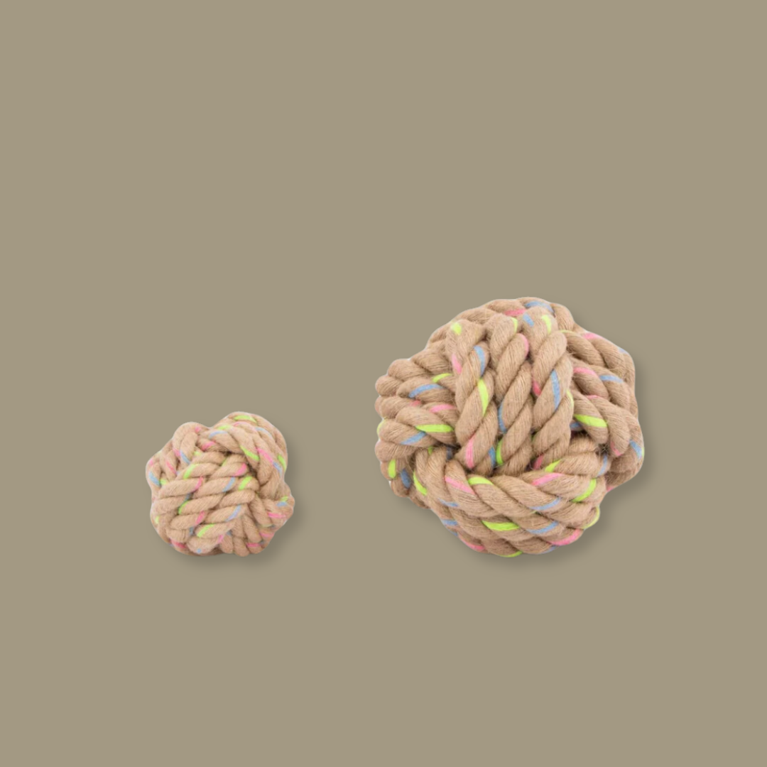 Natural Hemp Rope Ball | Recycled Cotton-1