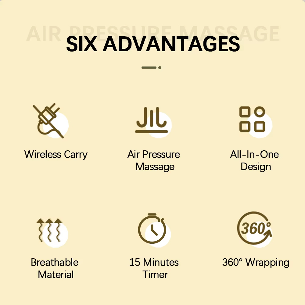 NNETM 1pc Leg Massager with Air Compression and Heat-1