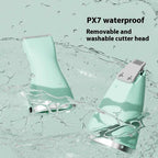 NNEDSZ Light Green 4-in-1 Pet Grooming Electric Clippers - Professional Rechargeable Trimmer for Dogs & Cats, Paw, Fur, Nail, and Ear Care | Compact Design,-3