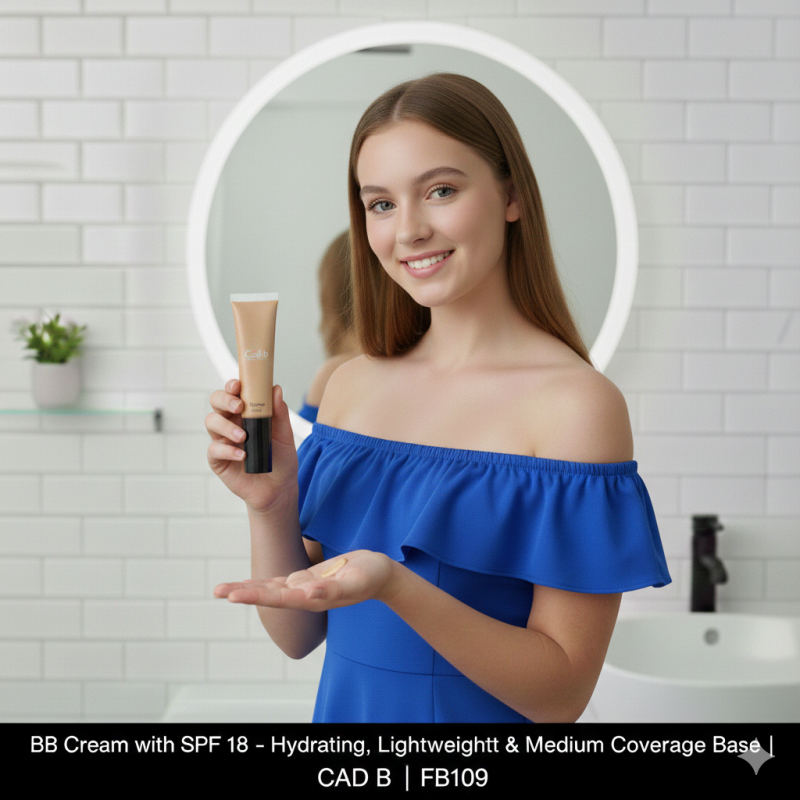 BB Cream with SPF 18 – Hydrating, Lightweight & Medium Coverage Base | CAD B | FB109