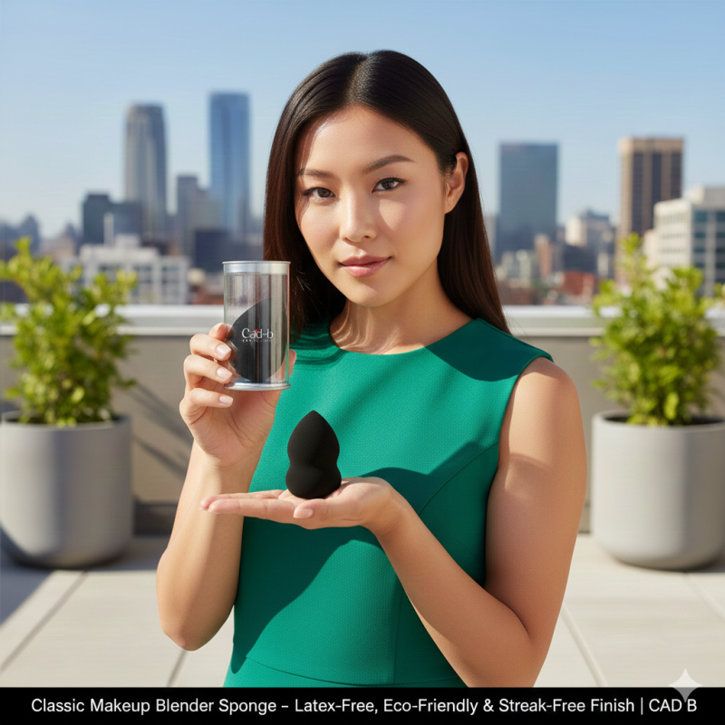 Classic Makeup Blender Sponge – Latex-Free, Eco-Friendly & Streak-Free Finish