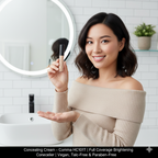 Concealing Cream – Comma HC101T | Full Coverage Brightening Concealer | Vegan, Talc-Free & Paraben-Free