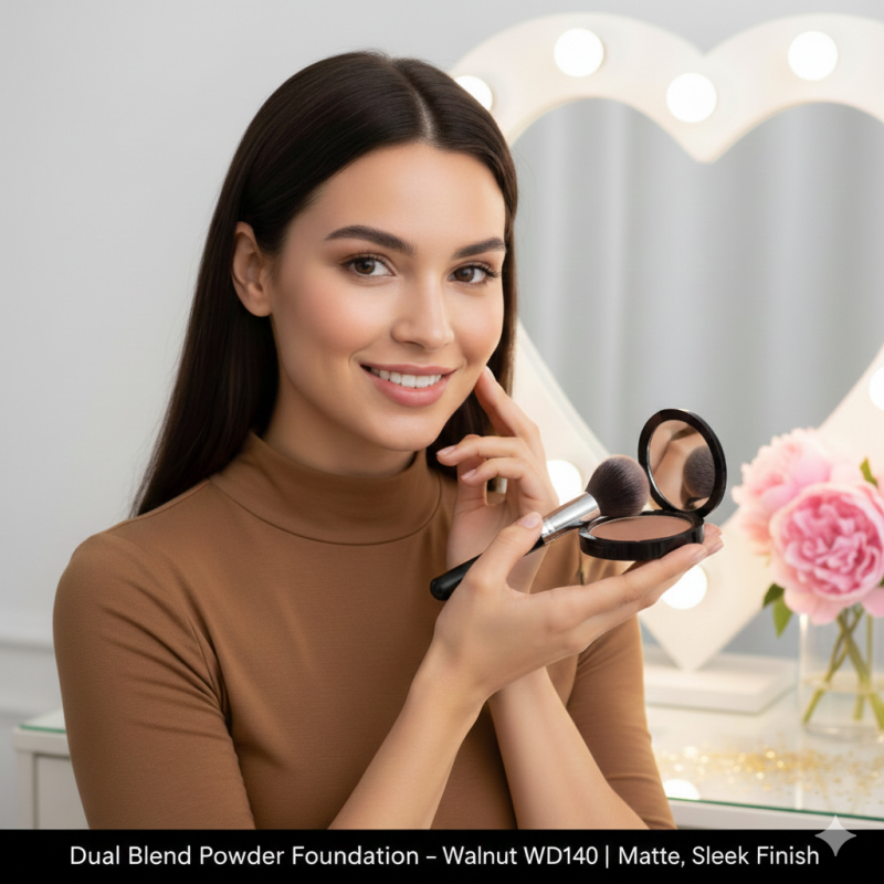 Dual Blend Powder Foundation – Ecru WD127 | Matte, Sleek Finish
