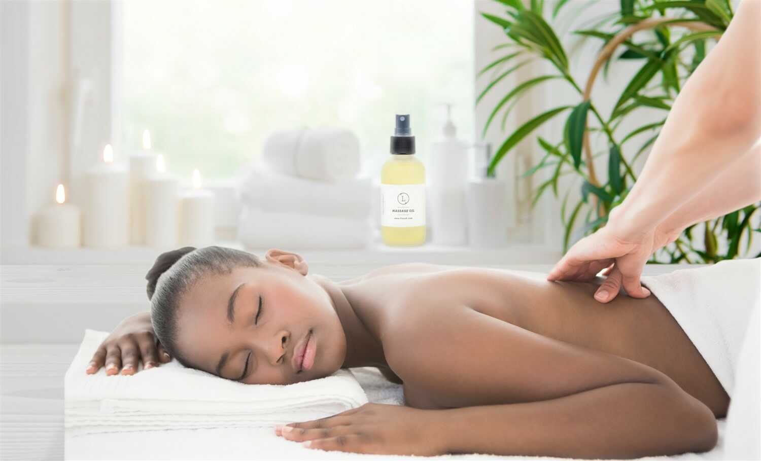 CBD - Aromatherapy Eucalyptus Massage Oil with CBD, Natural Relaxing Body Massage Oil (THC free)-2