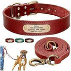 Royal Canine Elegance Personalised Leather Dog Collar & Leash Set 🐾-0