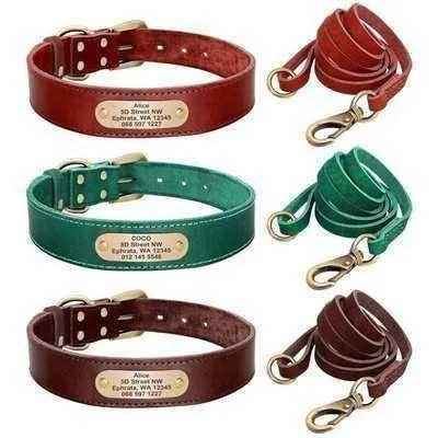 Royal Canine Elegance Personalised Leather Dog Collar & Leash Set 🐾-4