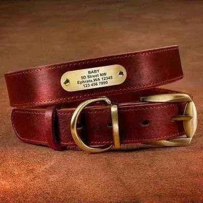 Royal Canine Elegance Personalised Leather Dog Collar & Leash Set 🐾-7