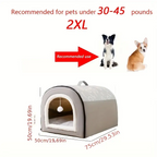 Warm Enclosed Dog Bed for All Seasons-4